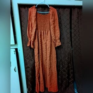 shein, sz. 3X, bohemian style long sleeve dress